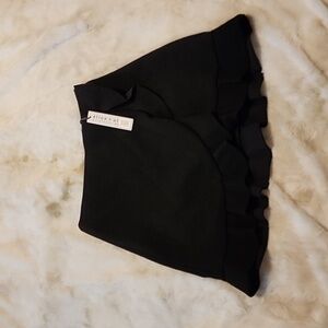 Alice + Olivia Black Ruffle Skirt